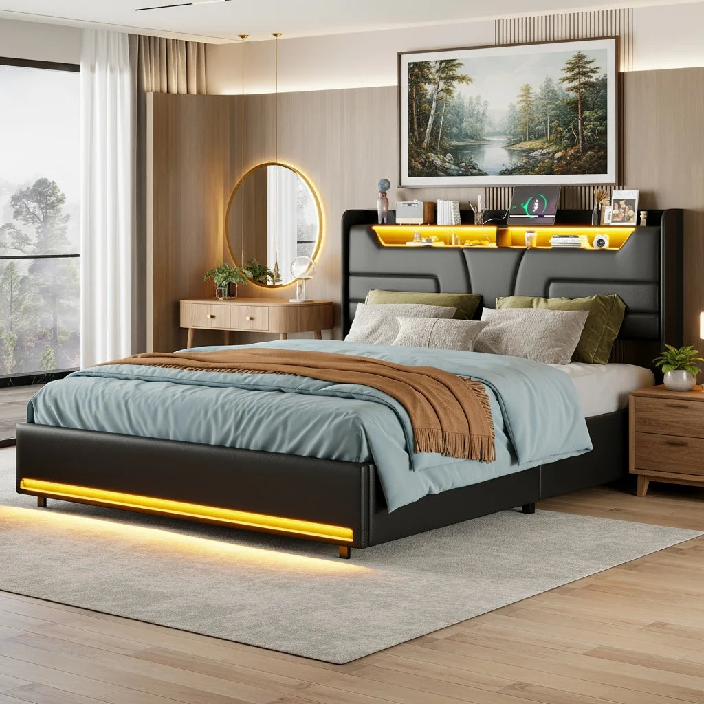 160 x 200 cm Hydraulic Double Bed