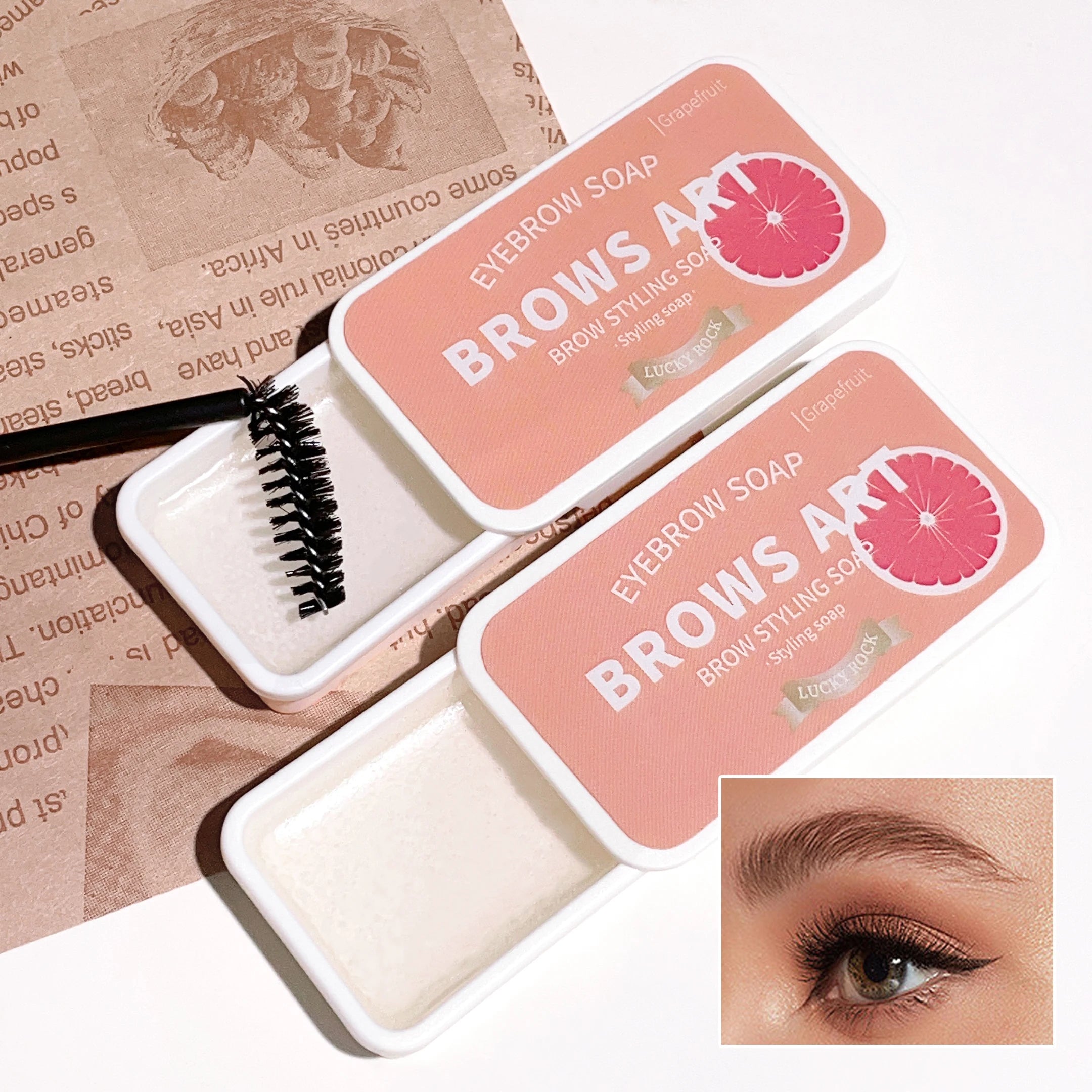 4-color eyebrow styling wax gel