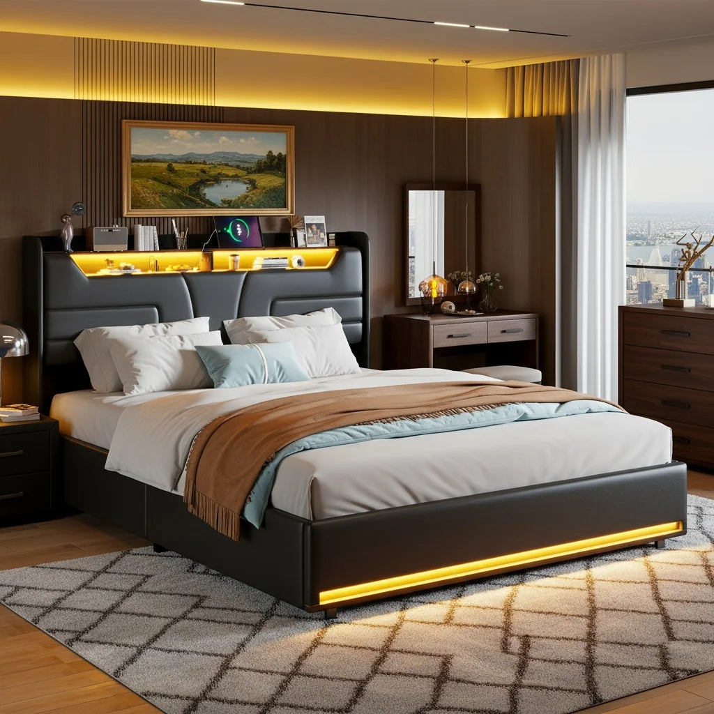 160 x 200 cm Hydraulic Double Bed