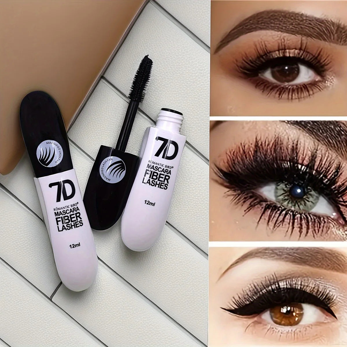 1/2/3PCS 7D Fiber Mascara Set