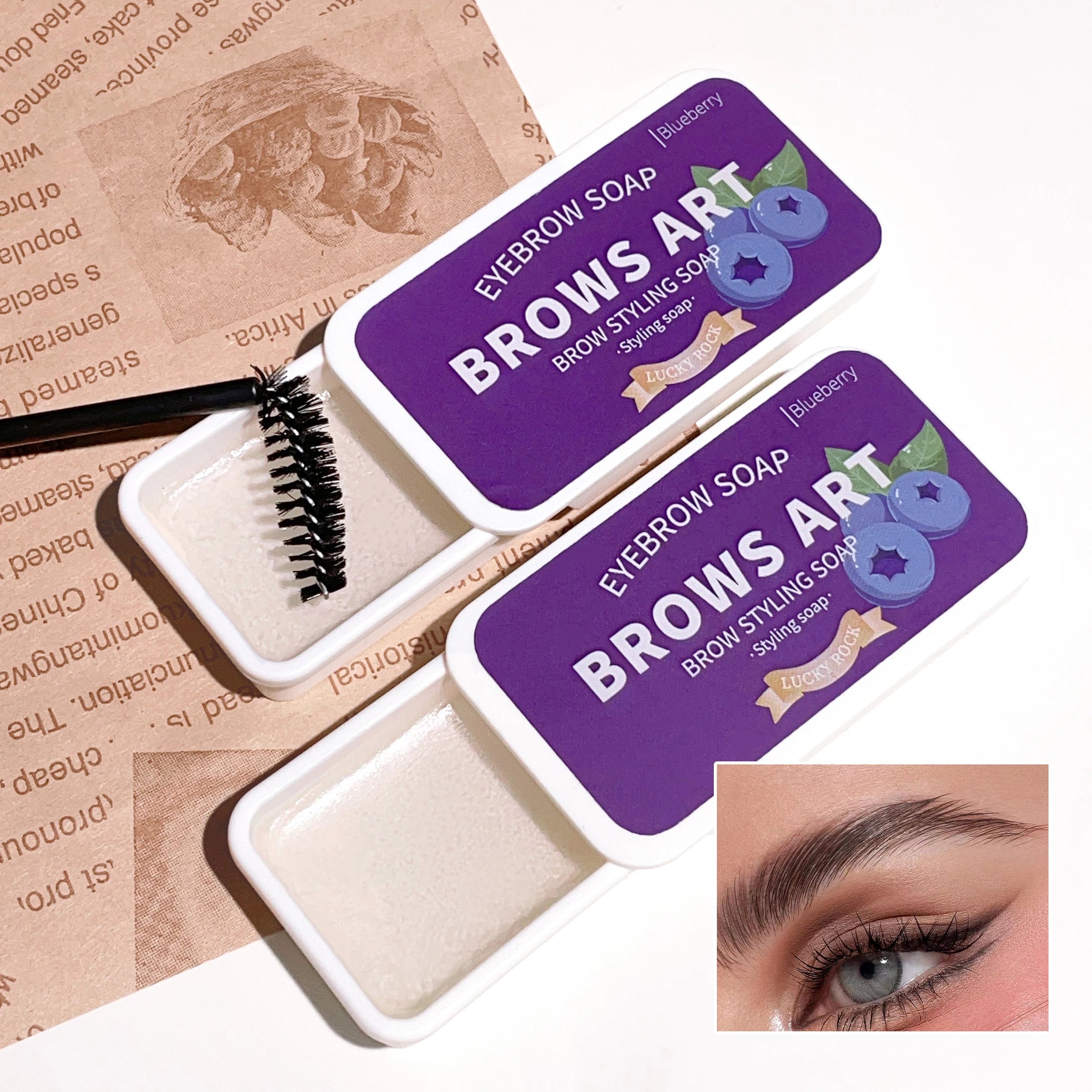 4-color eyebrow styling wax gel