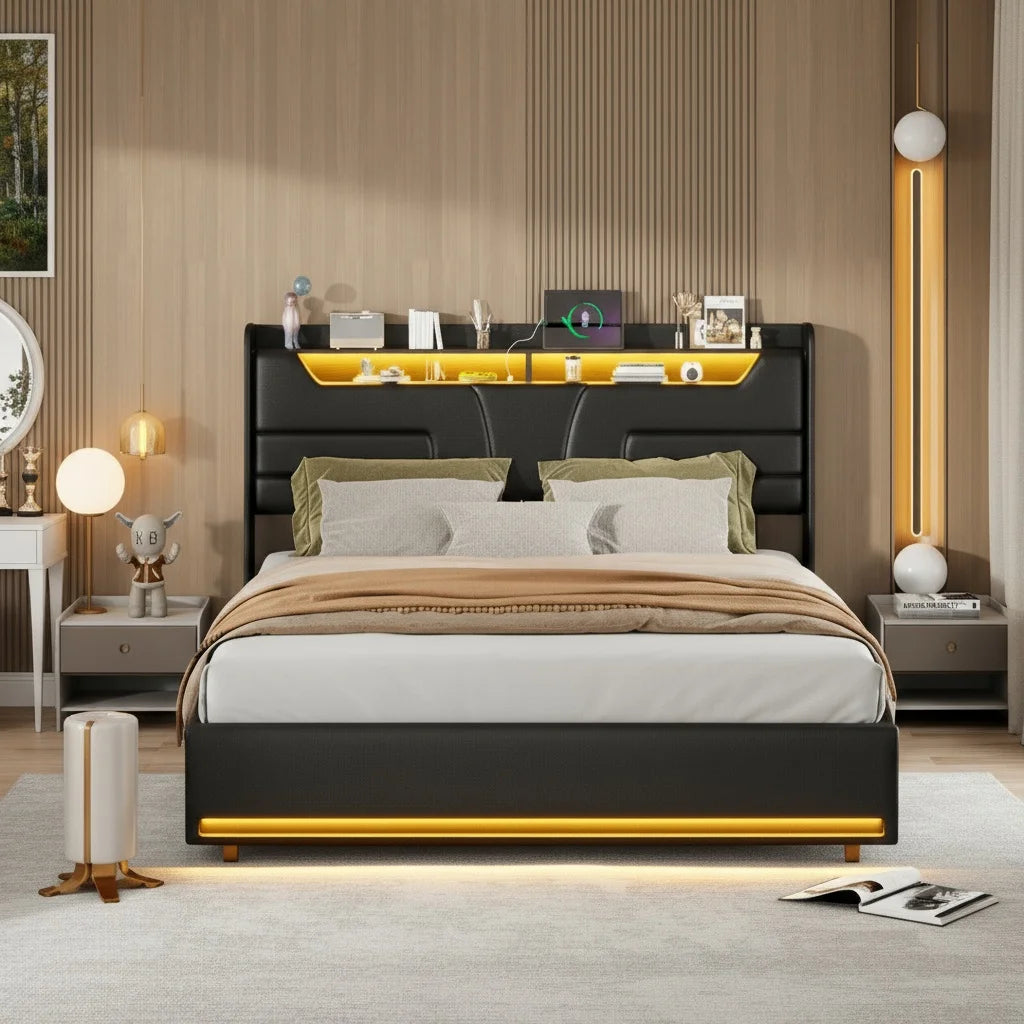 160 x 200 cm Hydraulic Double Bed