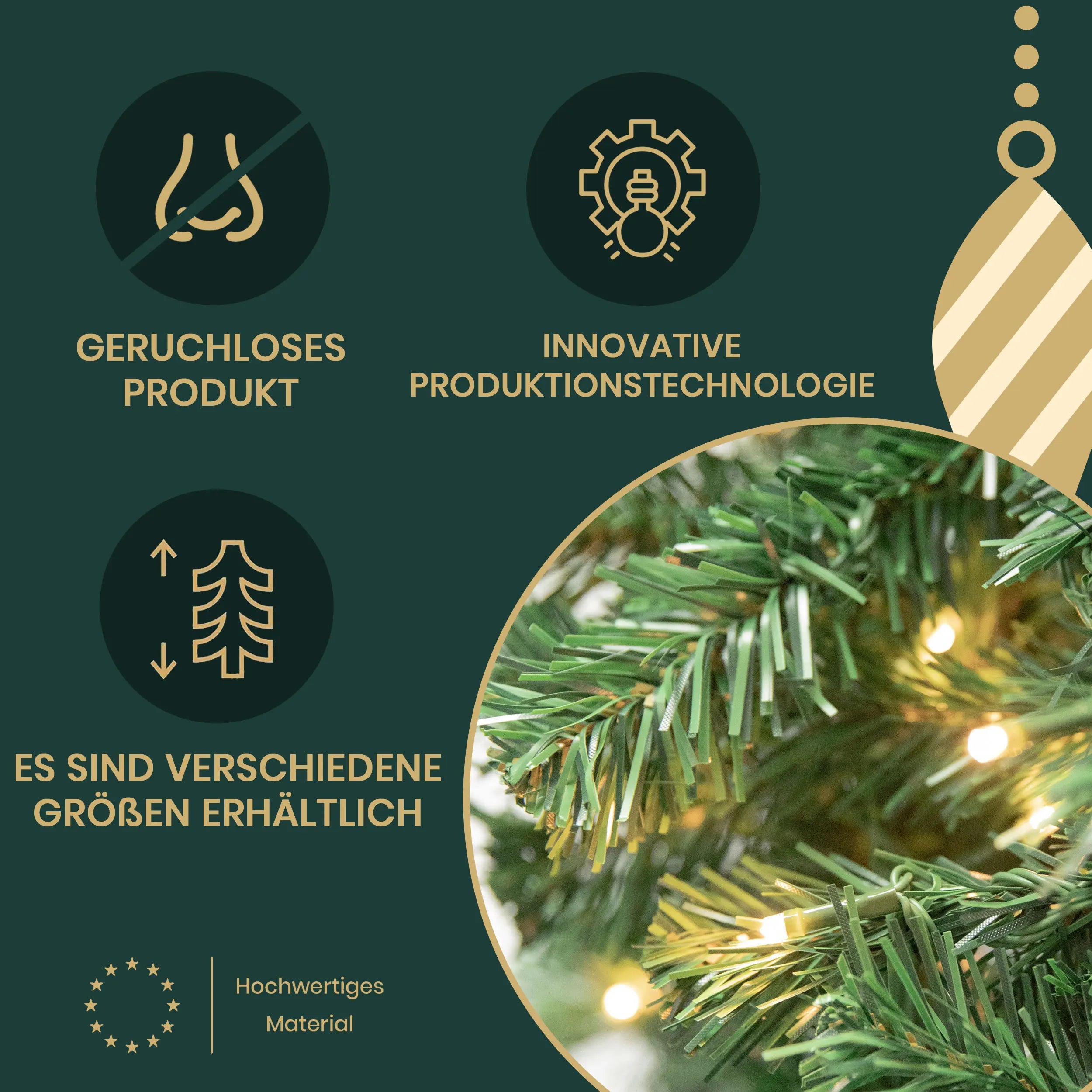 180/210/235CM Artificial Christmas Tree