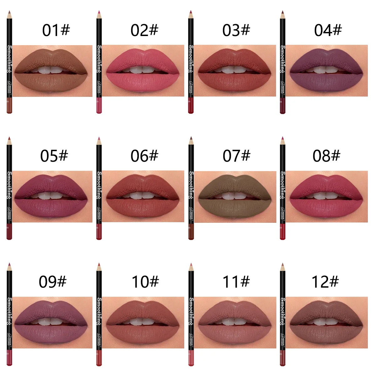 12 pcs Long-Lasting Lipstick Set