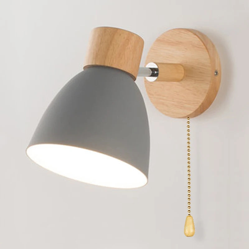 New Wooden Nordic Wall Lamp