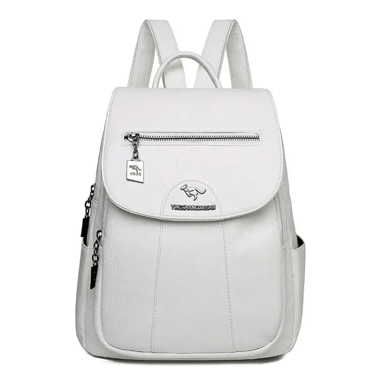 Women Soft Leather Backpacks