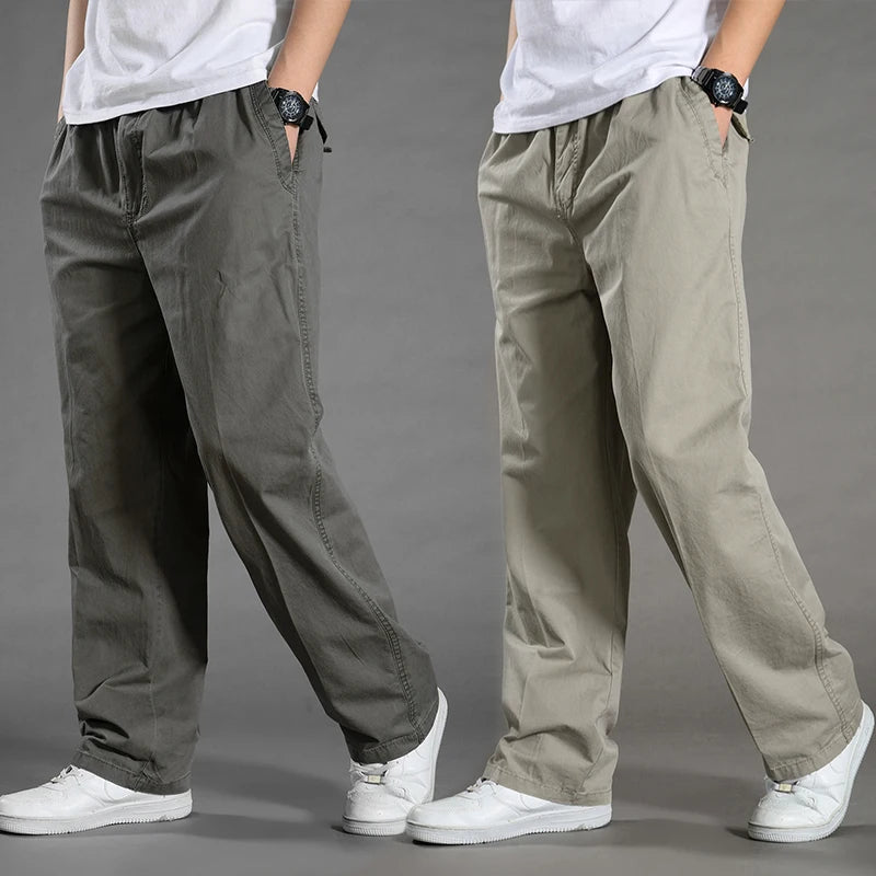 Summer Spring Cotton Work Wear Pants