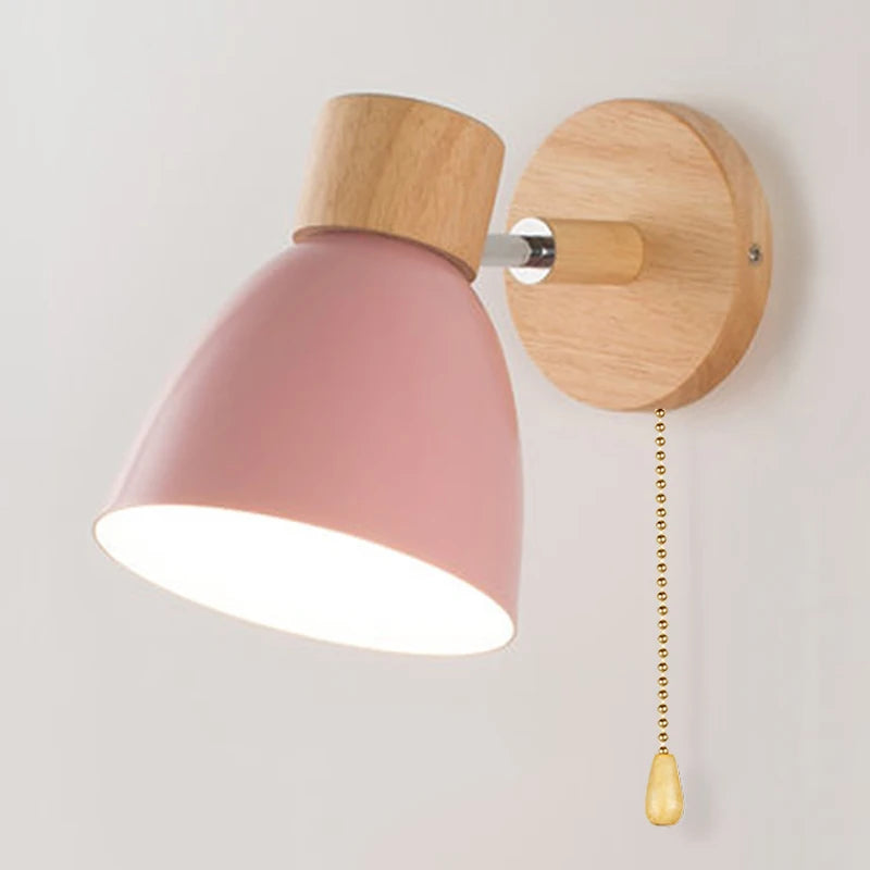 New Wooden Nordic Wall Lamp