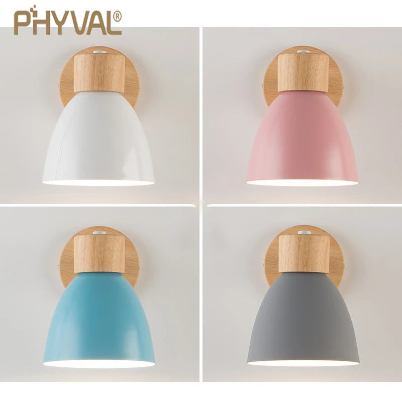 New Wooden Nordic Wall Lamp