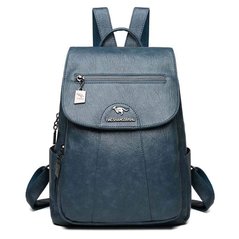 Women Soft Leather Backpacks