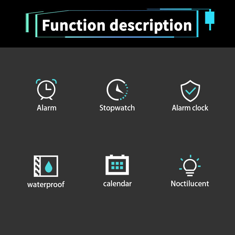 Men's Luxury Digital Sports Watch