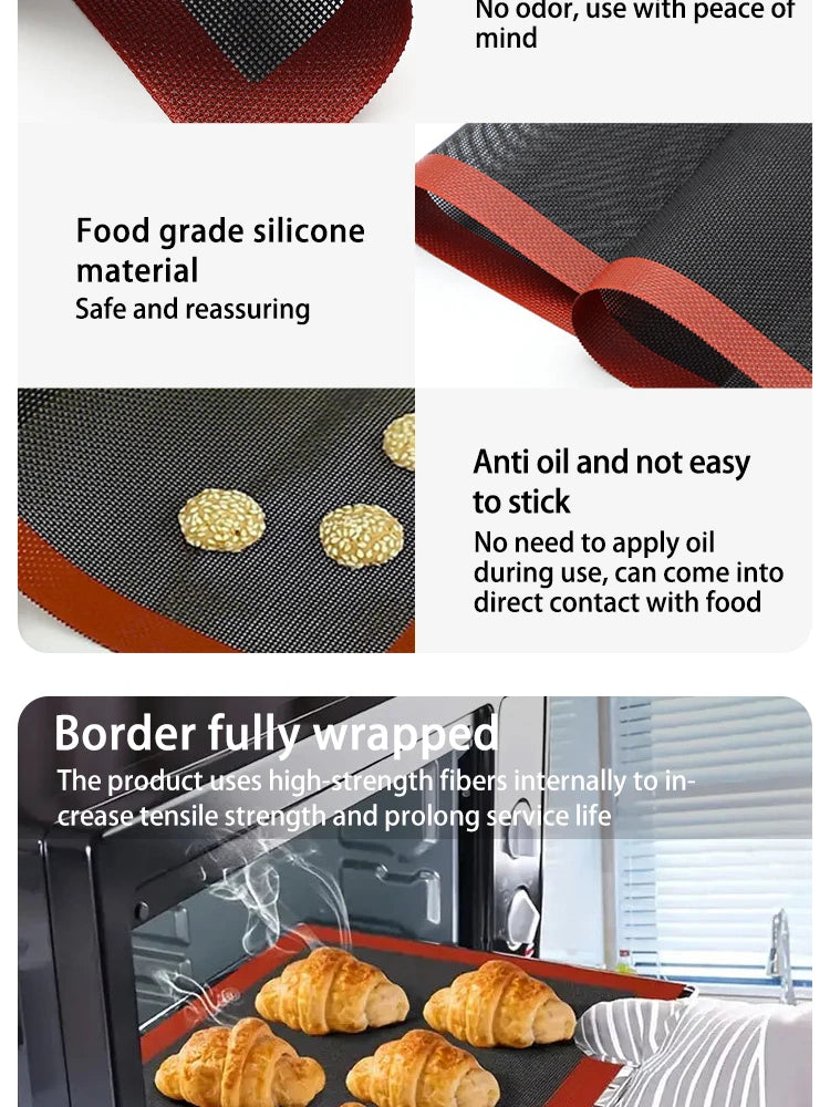 Silicone Grill Mat & Breathable Baking Tray
