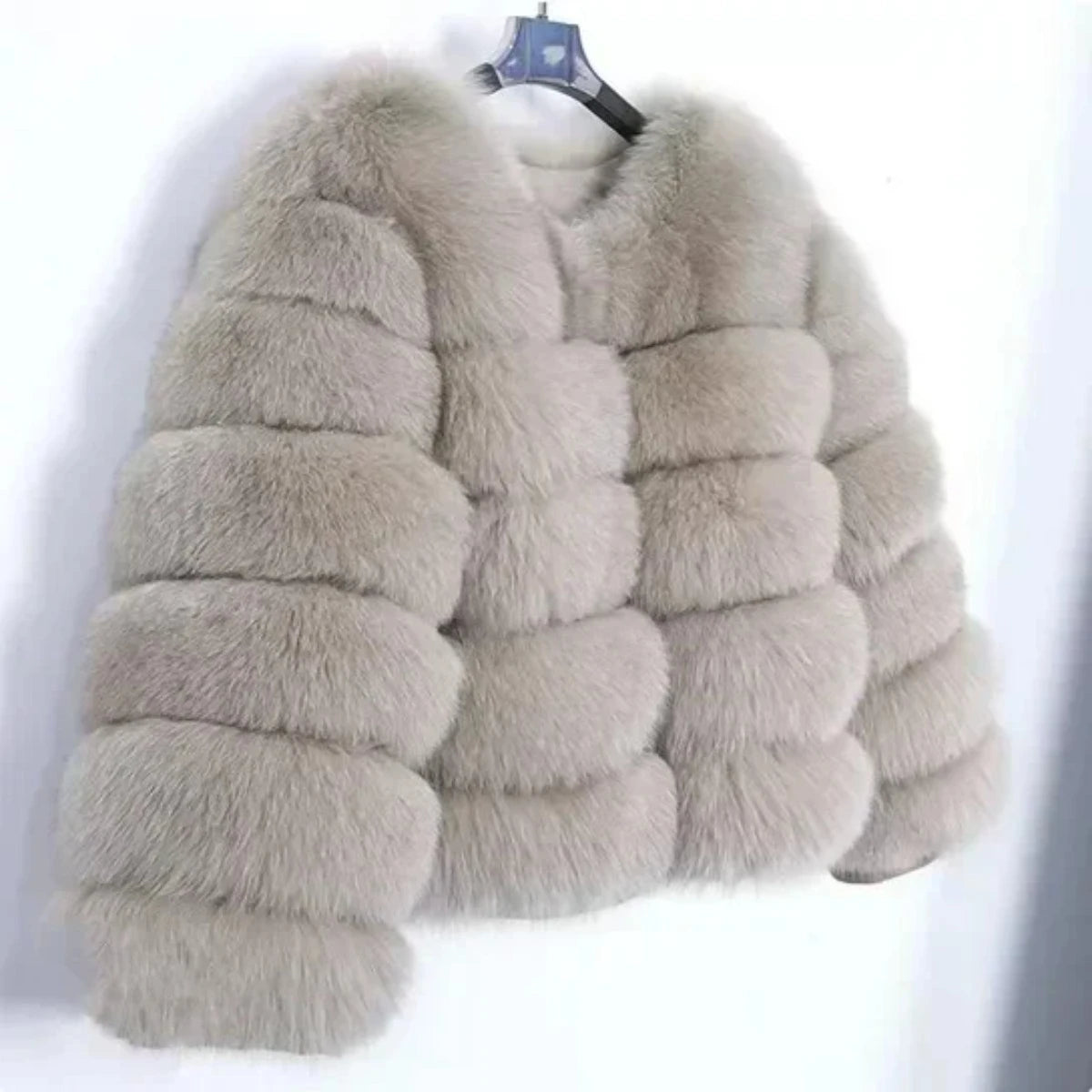 Women's Fashion faux fur coat