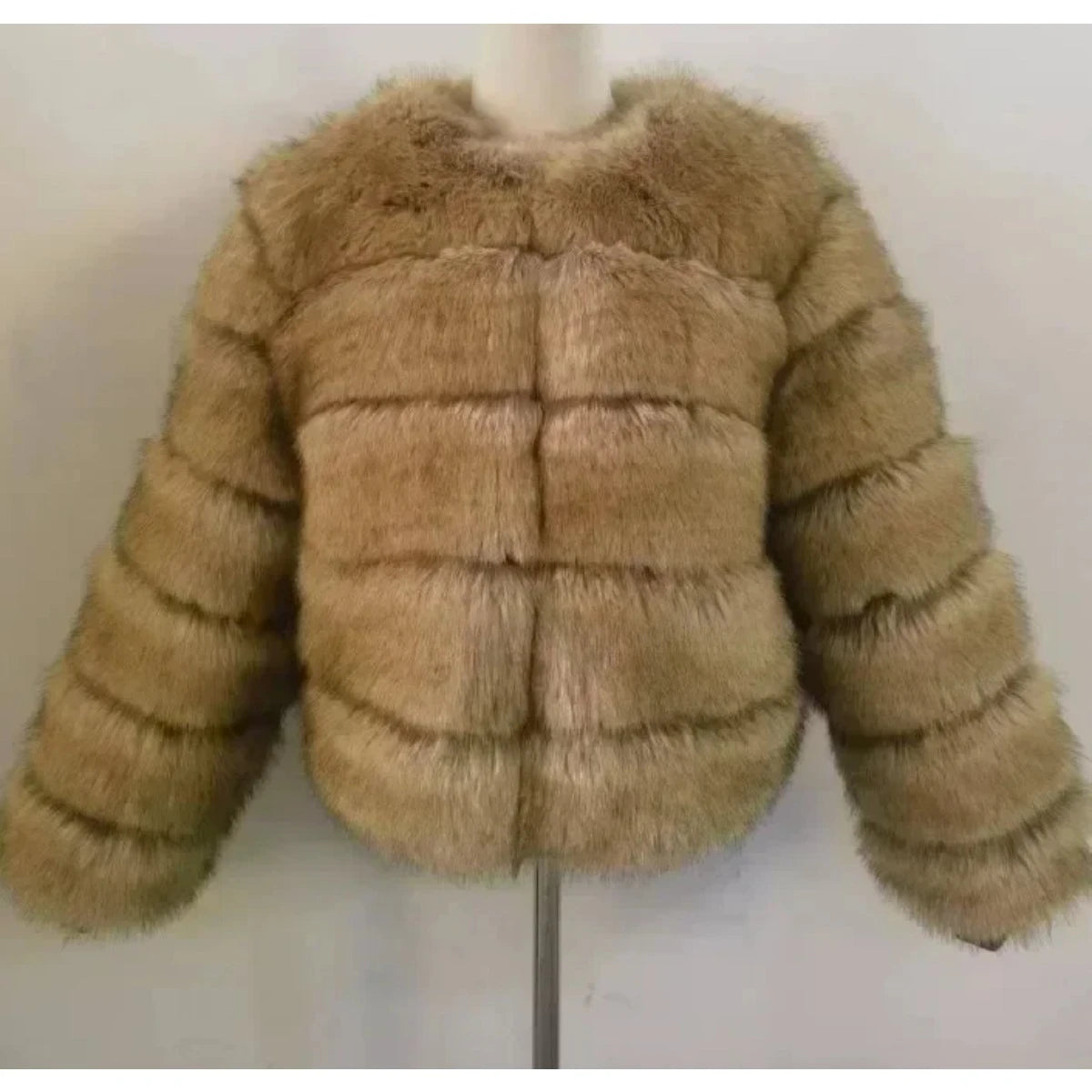 Women's Fashion faux fur coat