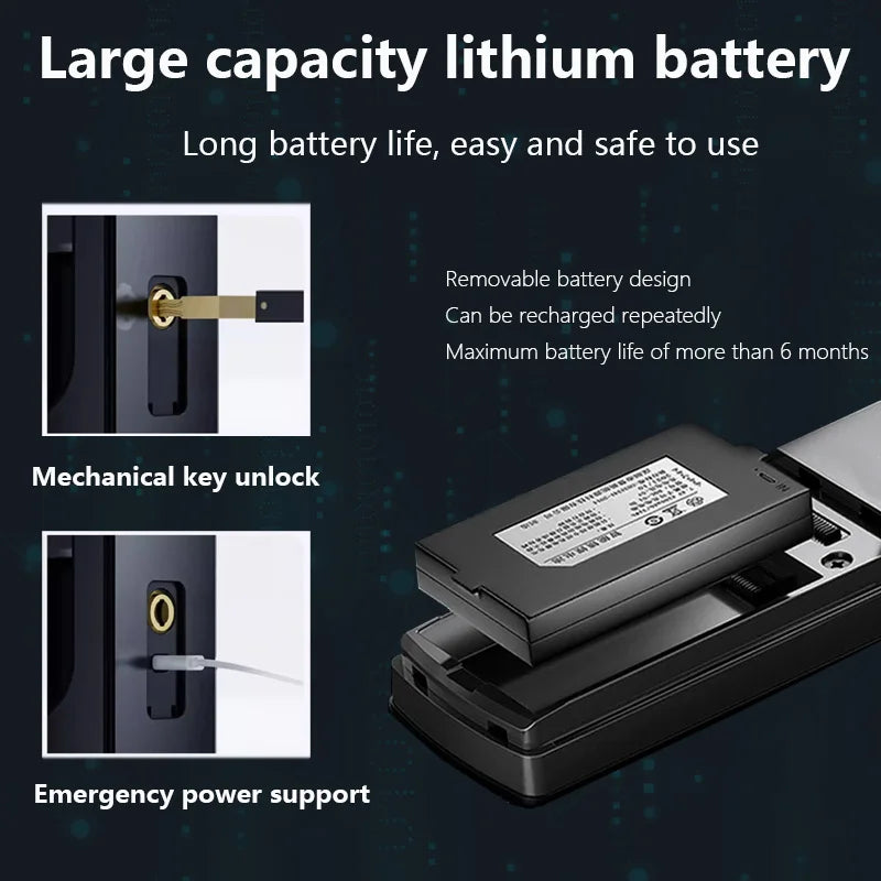 XSDTS Wifi Tuya APP Face Recognition Smart Door Lock