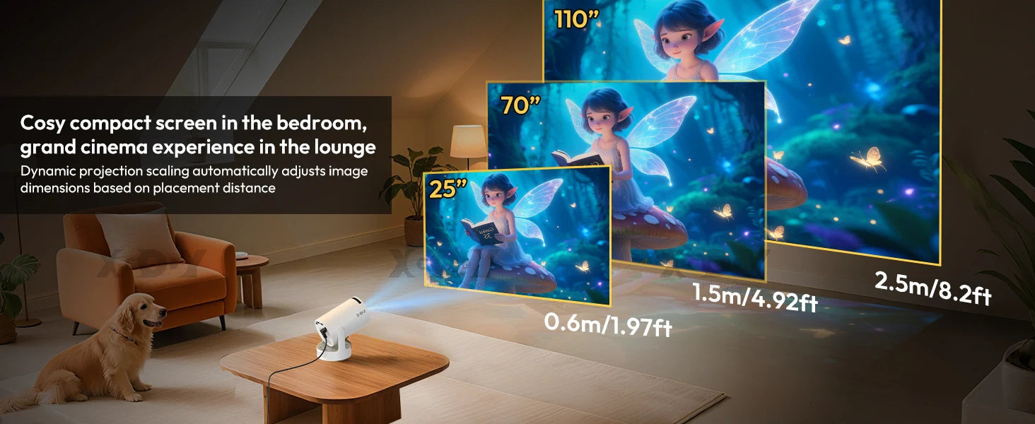 XGODY 4K/1080P LED Projector