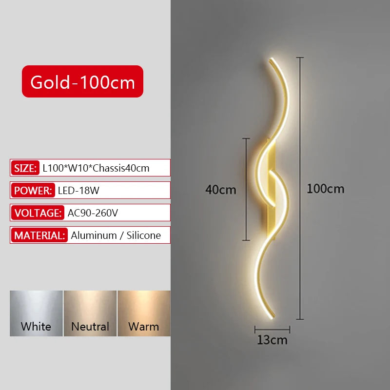 New Long Strip LED Wall Lamp
