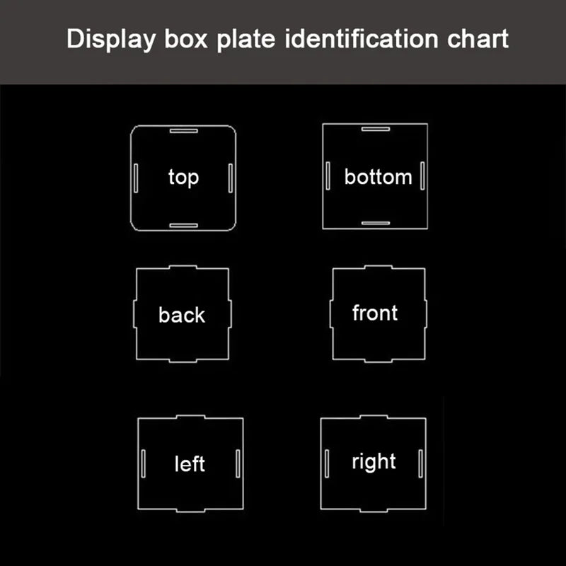 18 Sizes Clear Acrylic Display Case Dustproof Toy