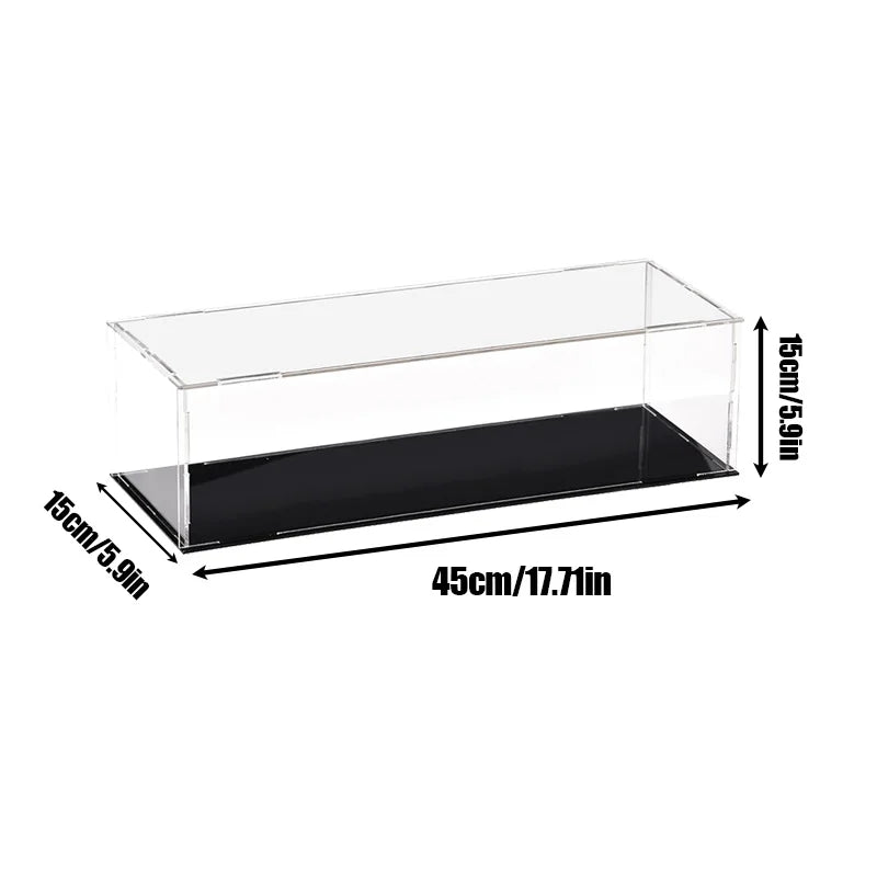 18 Sizes Clear Acrylic Display Case Dustproof Toy