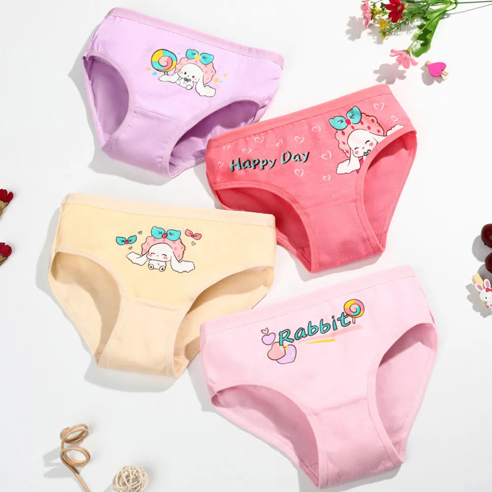 1/4/8/12 Pcs Children Girls Panties Sets
