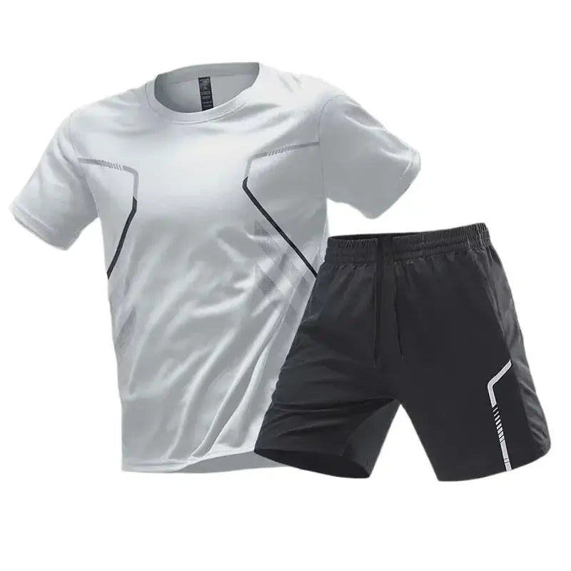 Summer Short Sleeve T-Shirt Basketball Casual Shorts