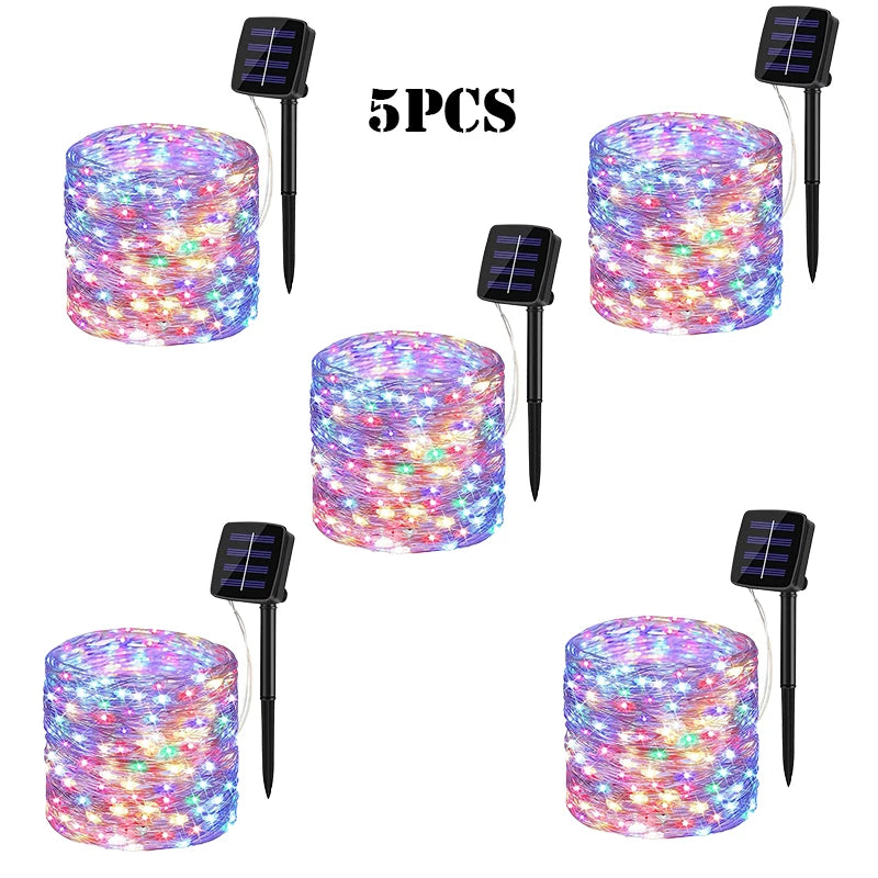 LED Solar Garden Fairy String Lights