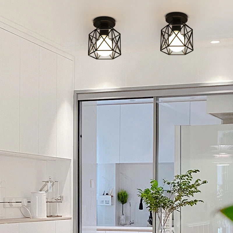 1Pc creative retro industrial style ceiling light