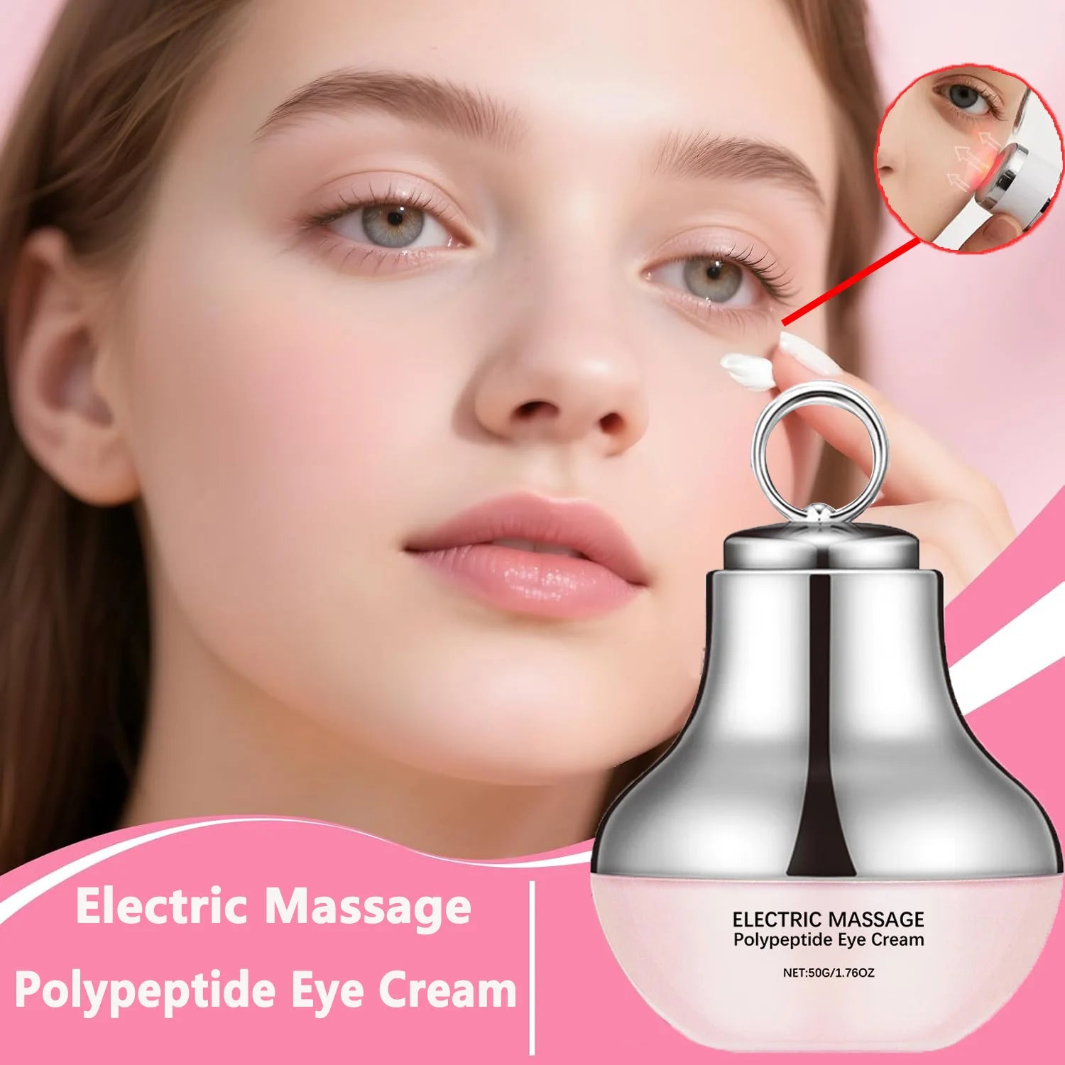 New Electric Massage Polypeptide Firming Eye Cream