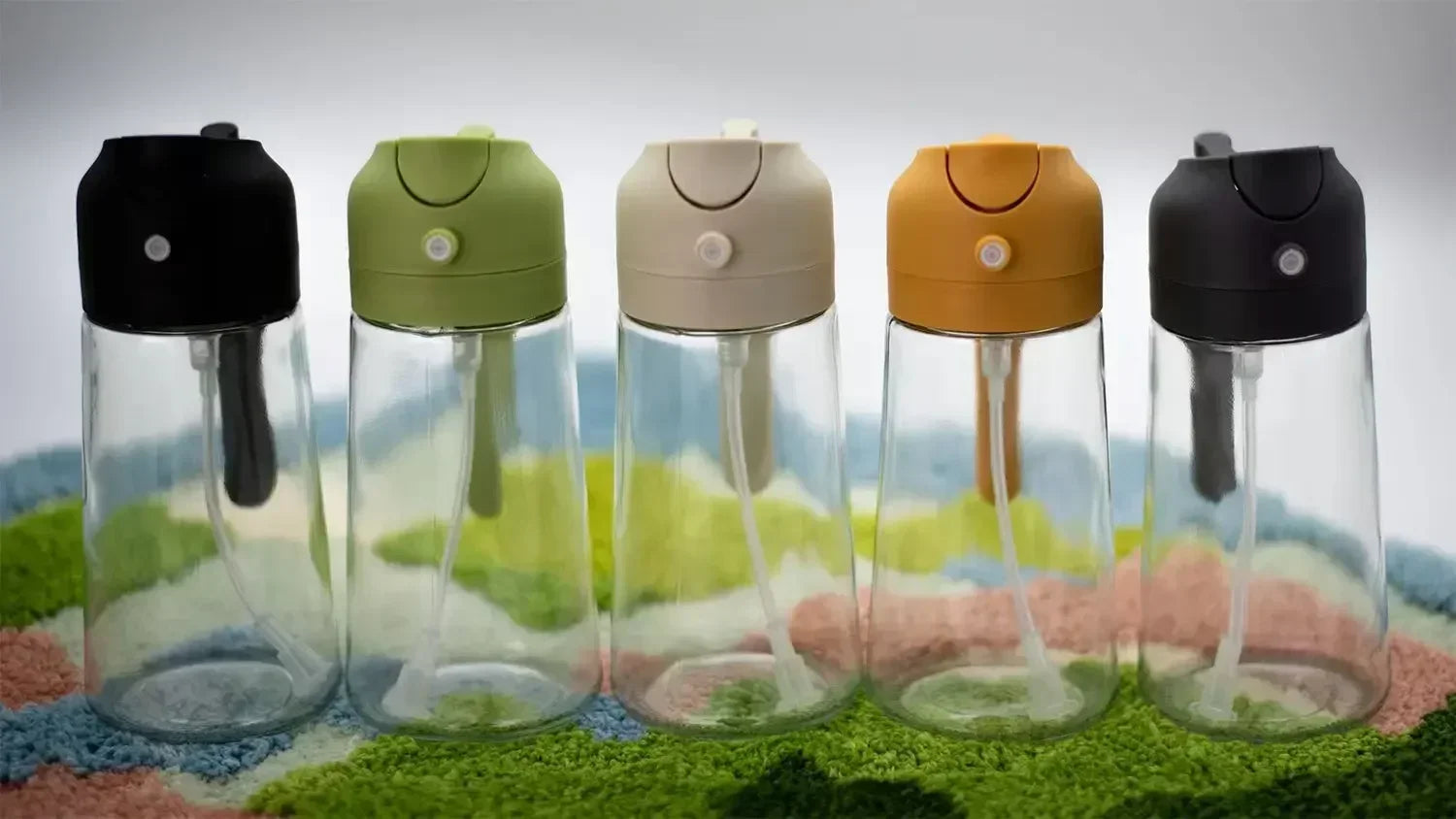 2-in-1 Light-Blocking Dark Glass Oil Sprayer & Pour Dispenser (500ml)