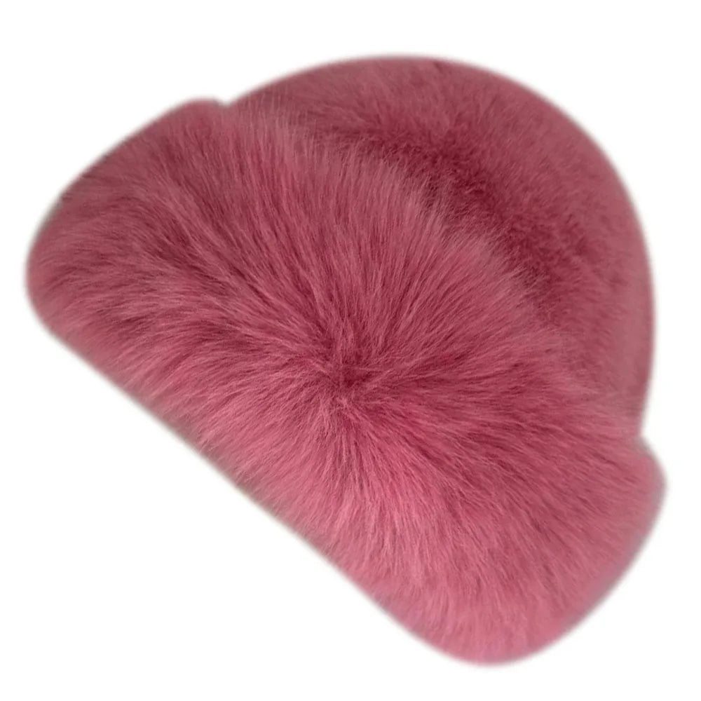 Women's Winter Fluffy Fur Bucket Hat