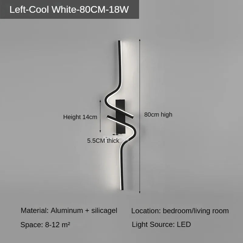 Modern Minimalist Strip Led Wall Light