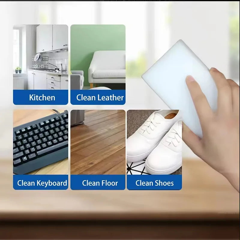 Bulk Magic Eraser Sponge Cleaner - Melamine Foam Scrubber (50/100 Pcs)