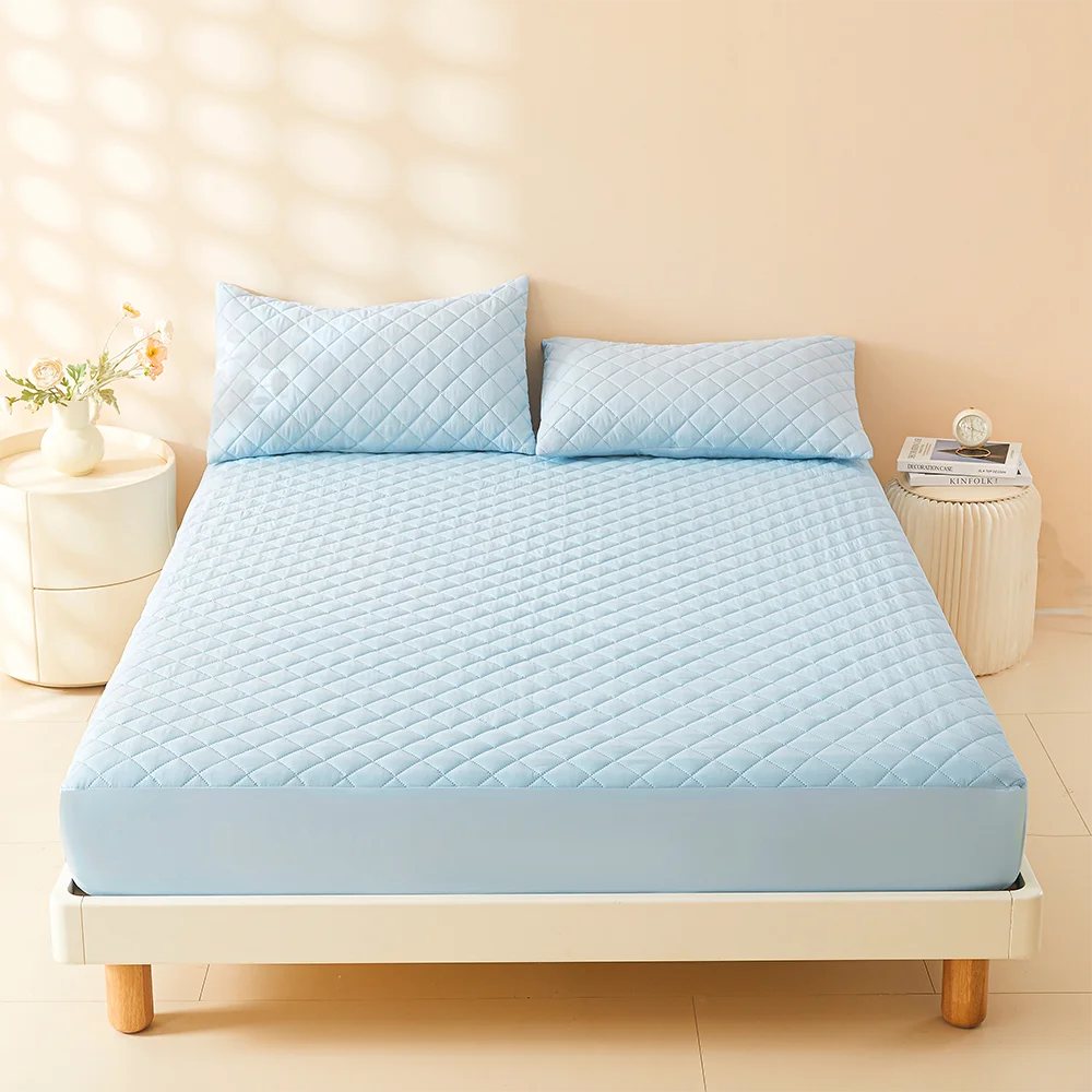 1pc 3D Air Fabric Thick Mattress Cover