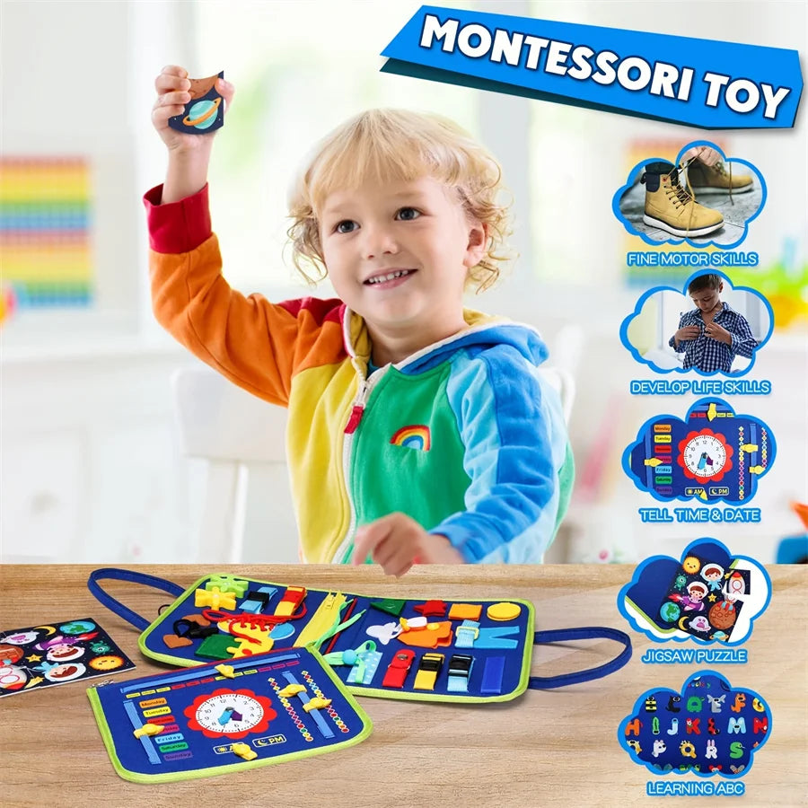 New Educational Activity Developing Sensory Board Travel Toy