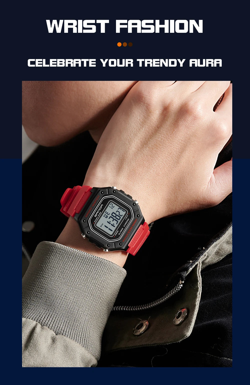 SANDA 2156 Men's Military Digital Watch