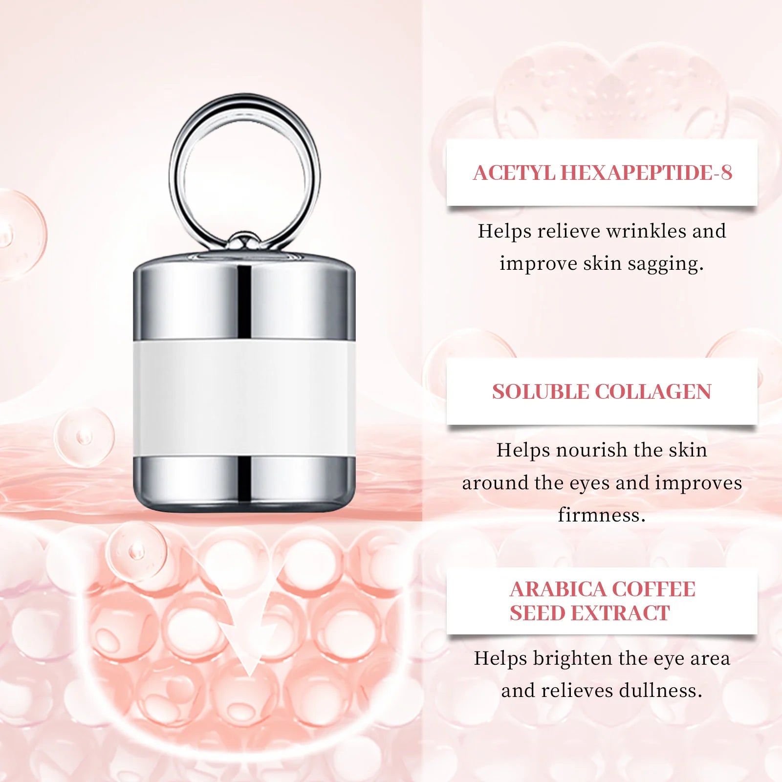 New Electric Massage Polypeptide Firming Eye Cream