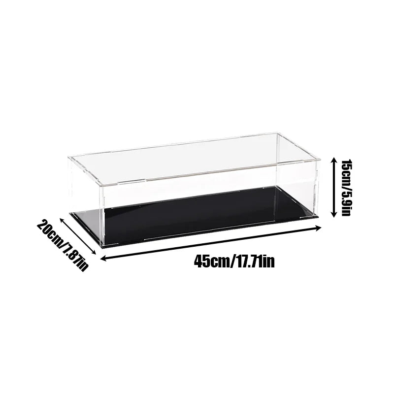 18 Sizes Clear Acrylic Display Case Dustproof Toy