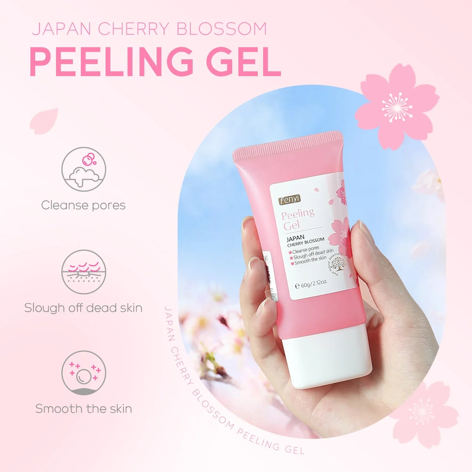 Sakura Face Deep Cleaning Exfoliating Gel