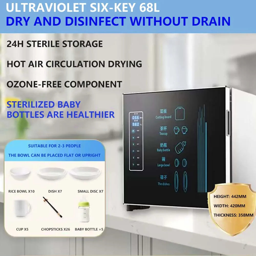 Kitchen Bowl Dish Disinfection Cabinet