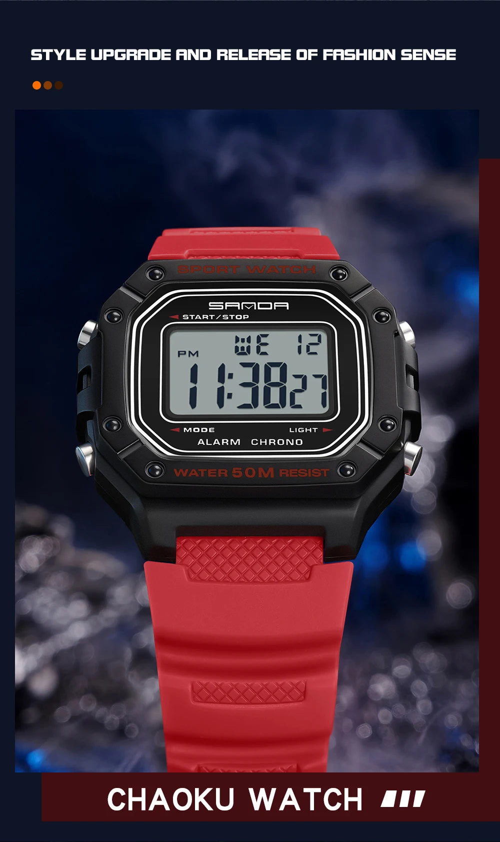SANDA 2156 Men's Military Digital Watch