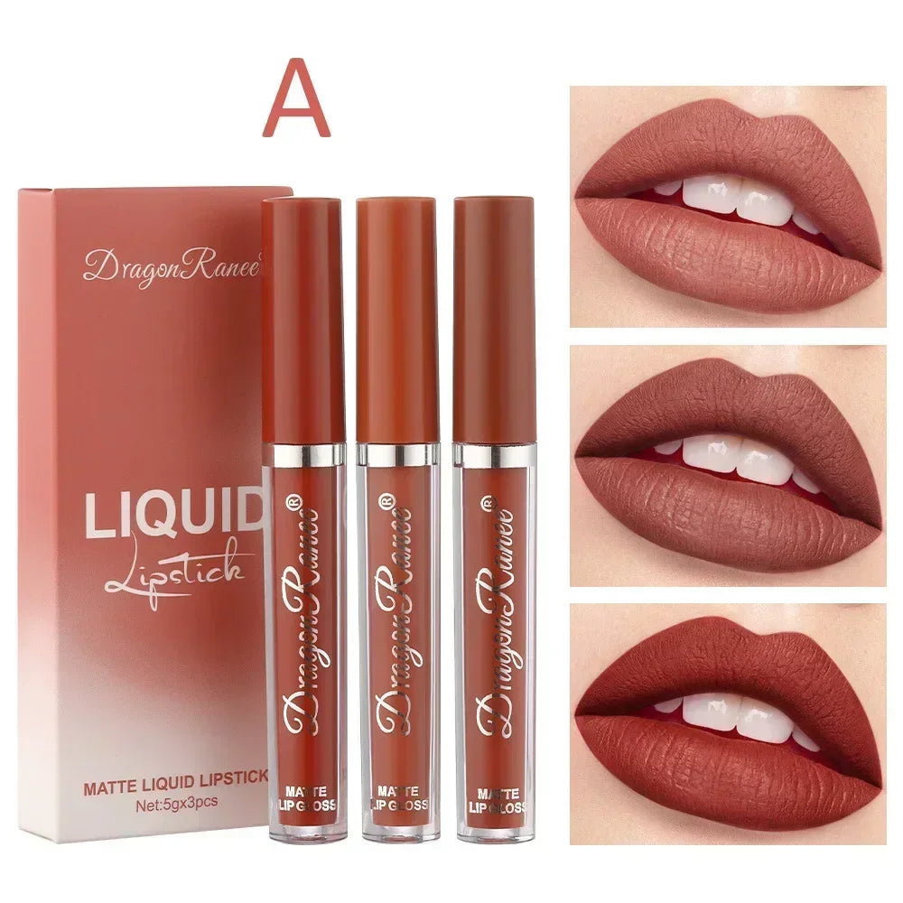 3pcs/box Non-Stick Cup Lip Glaze