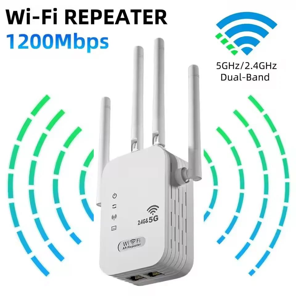 1200Mbps Dual Band WiFi Repeater