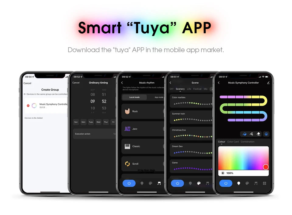 Tuya Smart RGBIC COB LED Strip Light (Addressable & Voice Control)