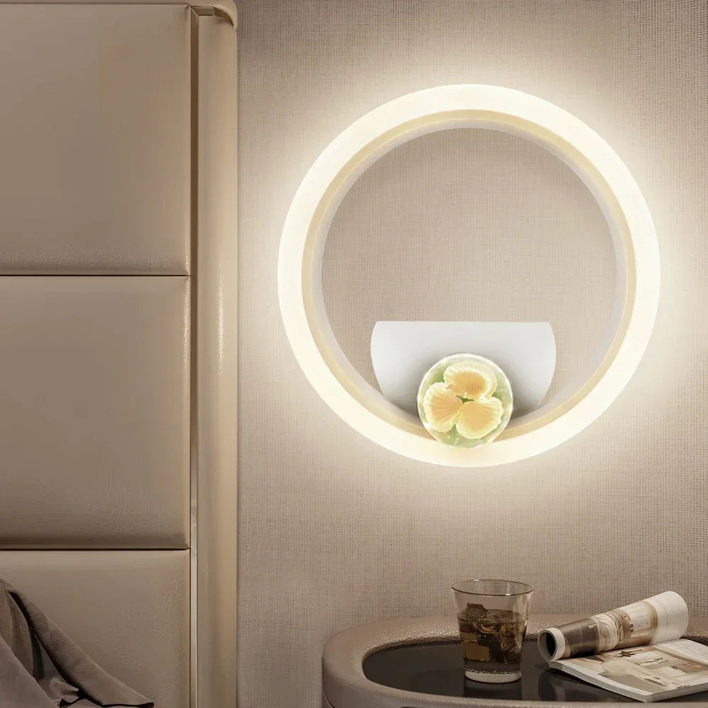 New Round Bedside Wall Lamps