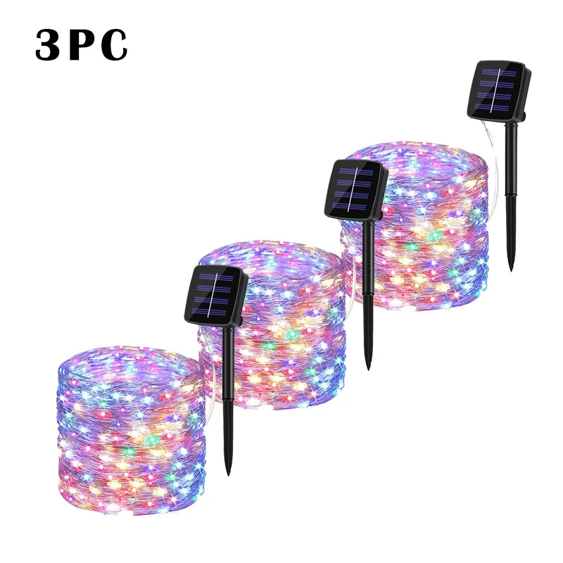 LED Solar Garden Fairy String Lights