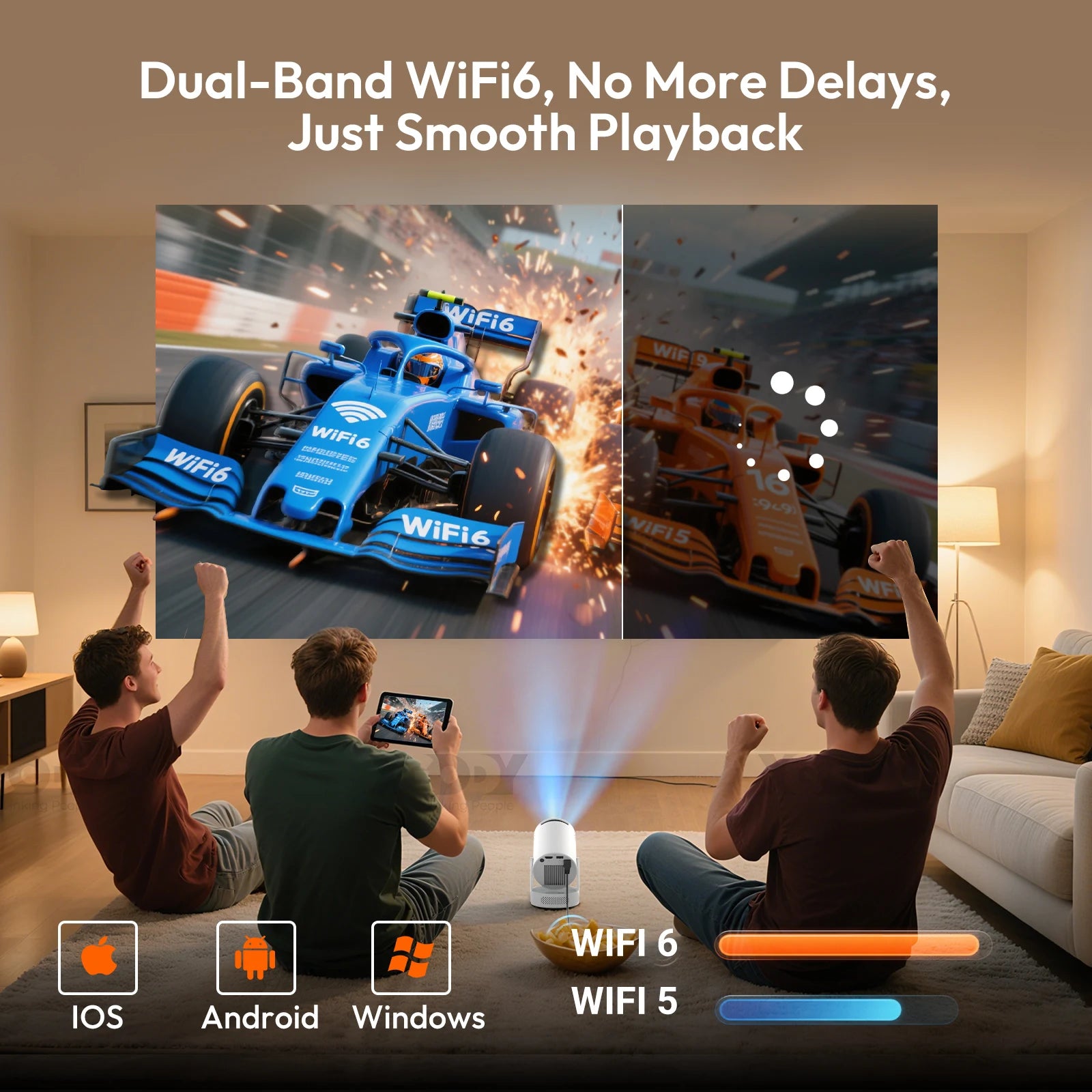 XGODY 4K/1080P LED Projector