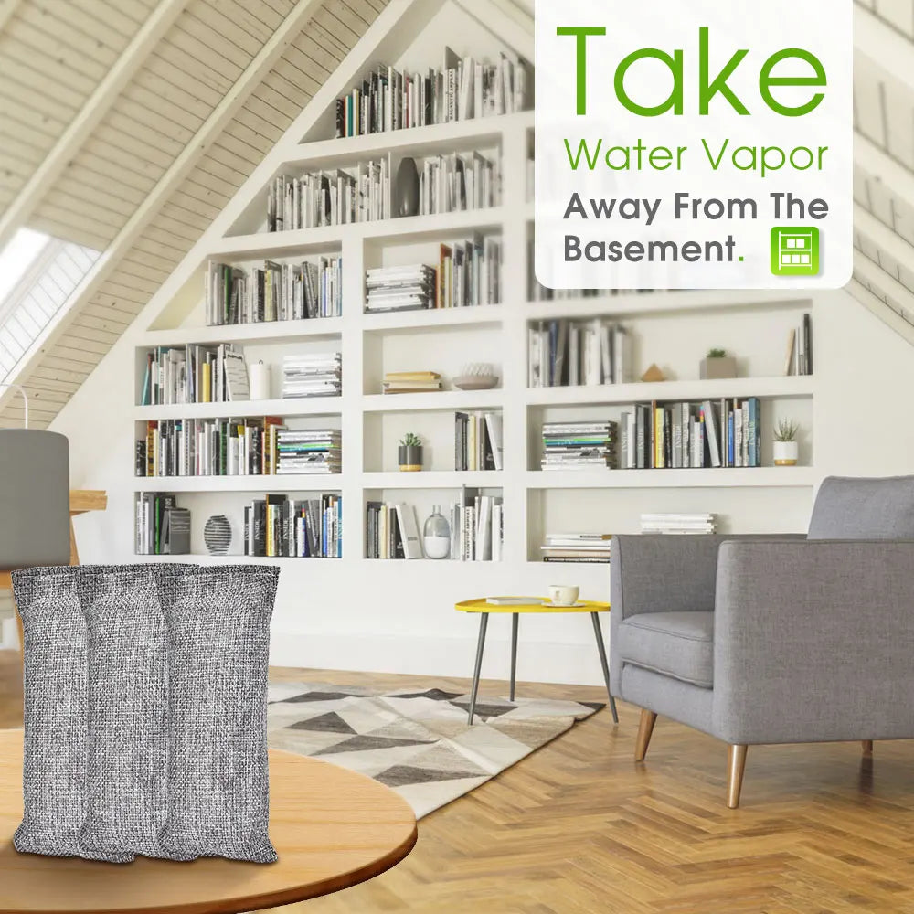 10-Pack Natural Bamboo Activated Charcoal Air Purifying & Odor Absorber Bags