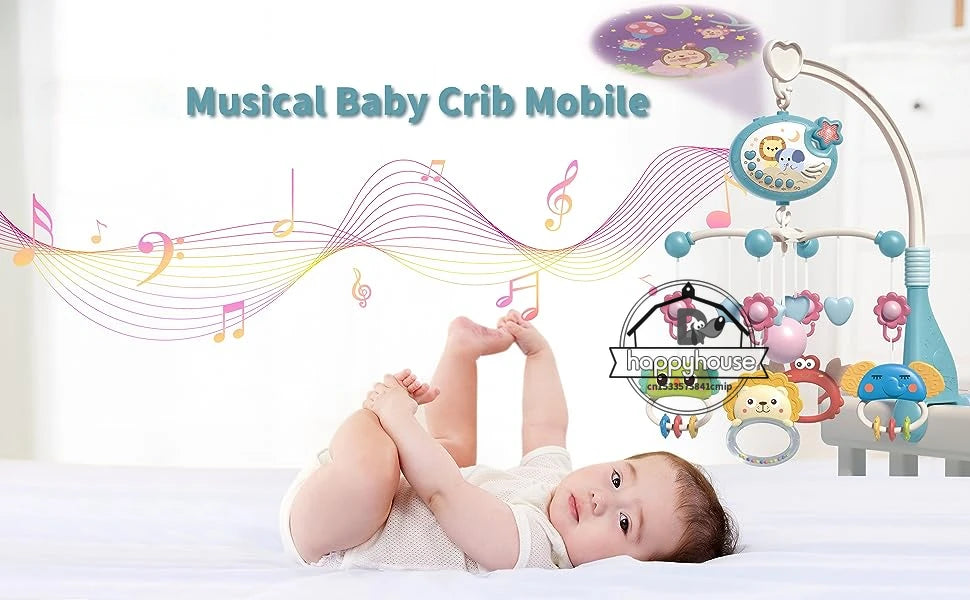 Musical Baby Crib Mobile with Projection