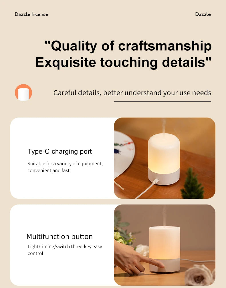 120ML USB Mini Humidifier & Diffuser