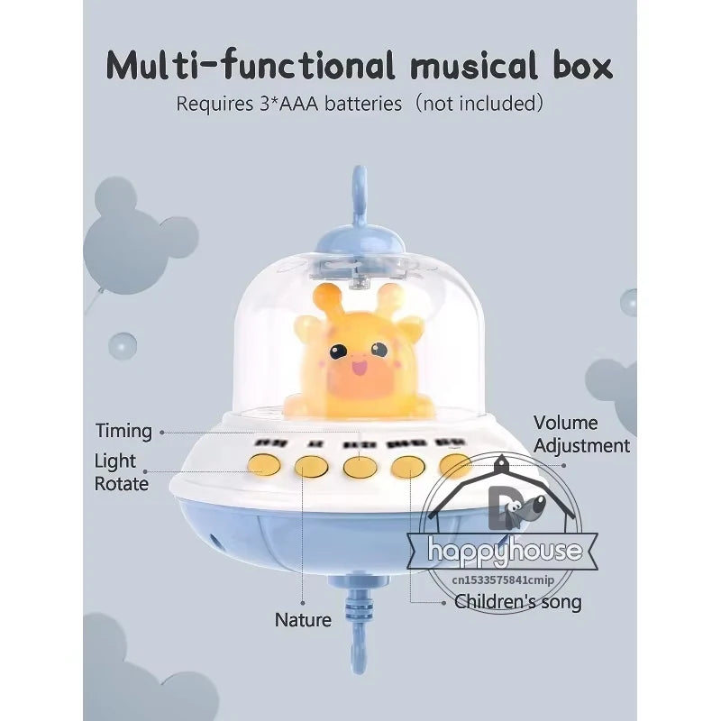 Musical Baby Crib Mobile with Projection